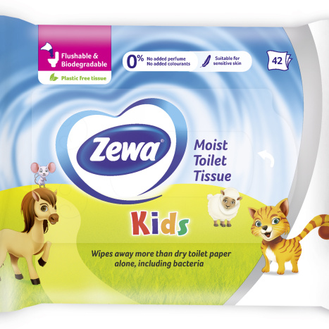 ZEWA Wet Toilet Paper Kids x 42