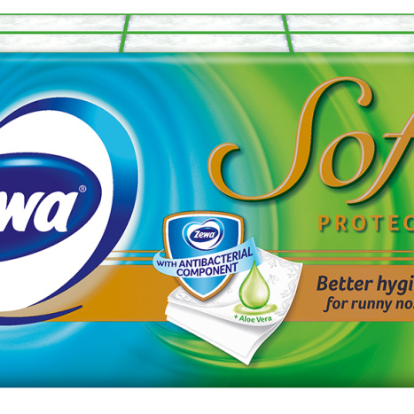 ZEWA SOFTIS PROTECT handkerchiefs four-ply 9 x 10