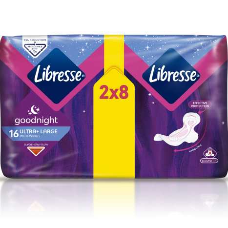 LIBRESSE ultra wing goodnight duo x 16