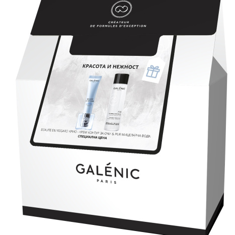 GALENIC PROMO BEAUTY DE REGARD cryo-cream eye contour 15ml + PUR micellar water 200ml