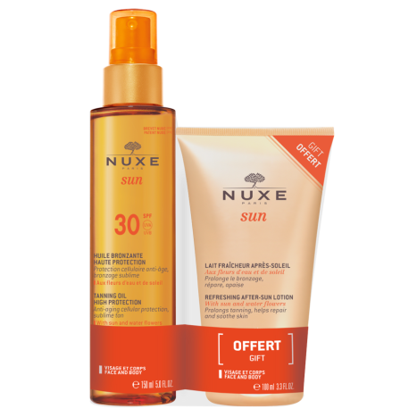 NUXE PROMO SUN SPF30 tanning oil 150ml + After sun lotion 100ml