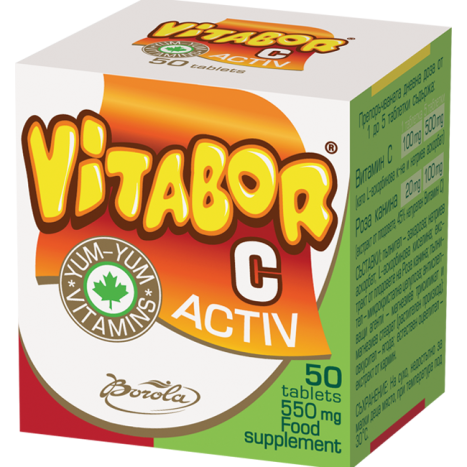 BOROLA VITABOR C ACTIVE витамин C за здрав имунитет x 50 tabl