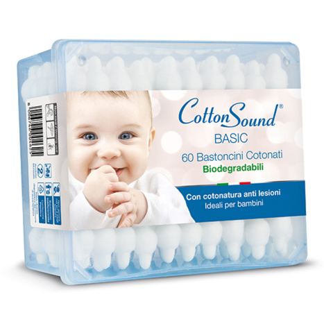 COTTON SOUND ear plugs for baby box colored x 60