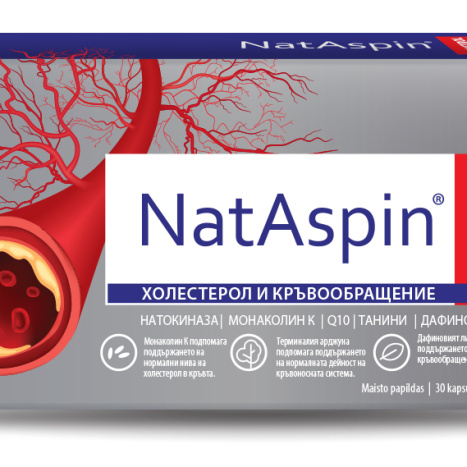 NATASPIN Control for good cholesterol and blood circulation x 30 caps