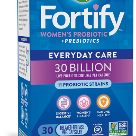 NATURES WAY FORTIFY WOMEN`S Probiotic+ 30 bilion пробиотик за добро храносмилане и интимен баланс x 30 caps