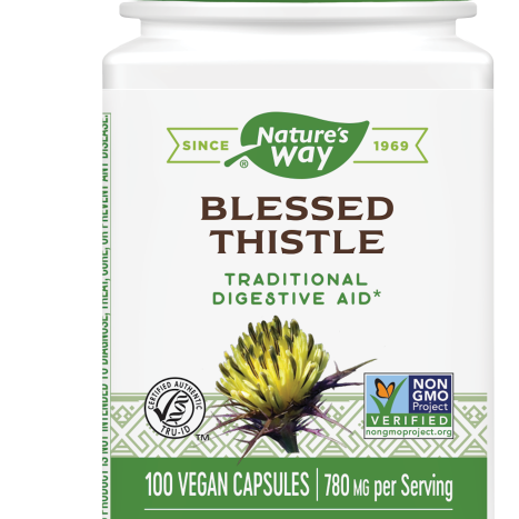 NATURES WAY BLESSED THISTLE 390mg for digestive disorders x 100 caps