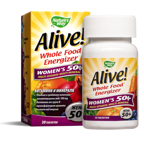 NATURES WAY ALIVE WOMEN'S 50+ multivitamins for women over 50g x 30 tabl