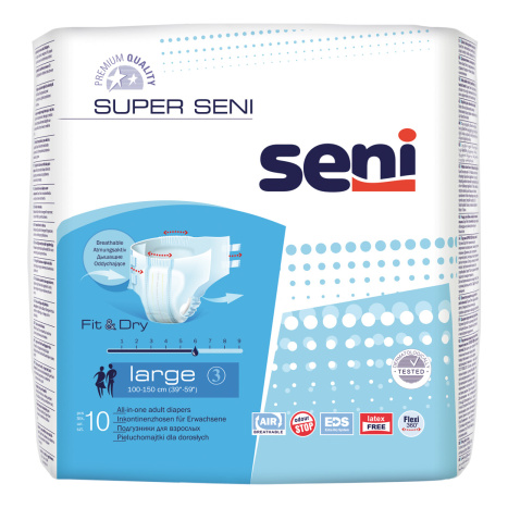 SENI SUPER LARGE universal diapers L x 10 1196