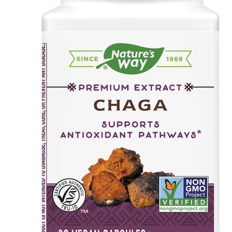 NATURES WAY CHAGA powerful antioxidant and immunostimulant x 30 caps