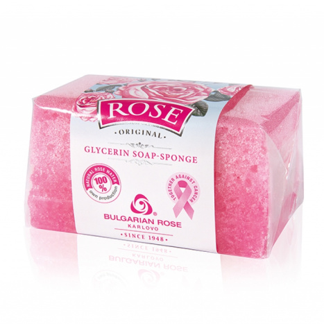 BG ROSE KARLOVO ROSE ORIGINAL glycerin soap-sponge 70g