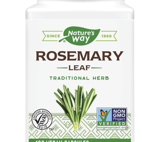 NATURES WAY ROSEMARY rosemary 400mg supports brain functions x 100 caps