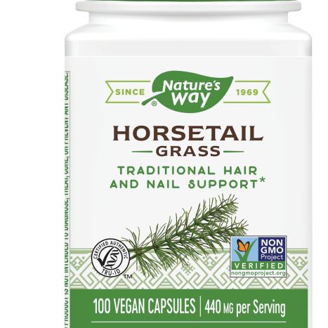 NATURES WAY HORSETAIL 440mg for hair and nails x 100 caps