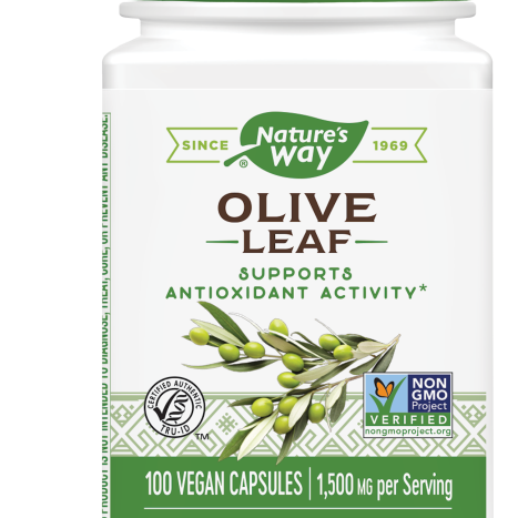 NATURES WAY OLIVE LEAF маслина лист за имунитет и сърдечно-съдово здраве x 100 caps