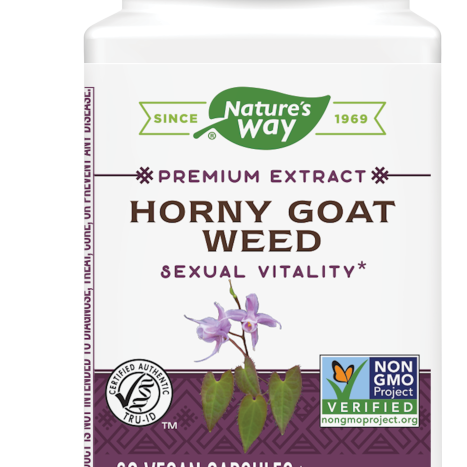 NATURES WAY HORNY GOAT WEED epimedium 500mg sexual stimulant for men and women x 60 caps