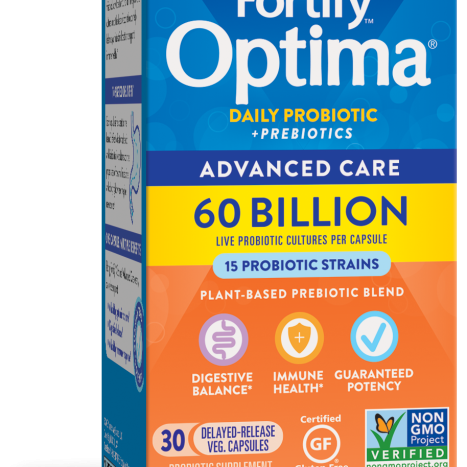NATURES WAY FORTIFY OPTIMA Probiotic Advanced Care 60 billion probiotic for good digestion x 30 caps