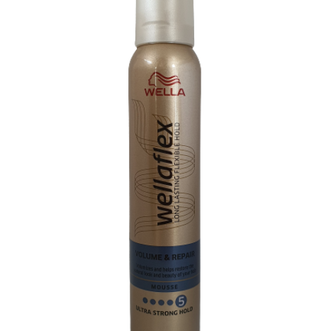 WELLA WELLAFLEX VOLUME & REPAIR Hair foam for volume and recovery level 5 200ml