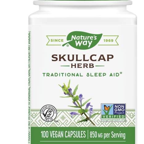 NATURES WAY SCULLCAP Herb шлемник билка подкрепа на сърдечно-съдовата система x 100 caps