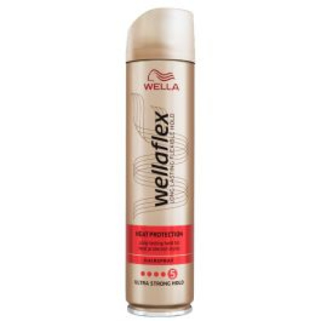 WELLA WELLAFLEX HEAT PROTECTION Hairspray for protection against dryness level 5 250ml