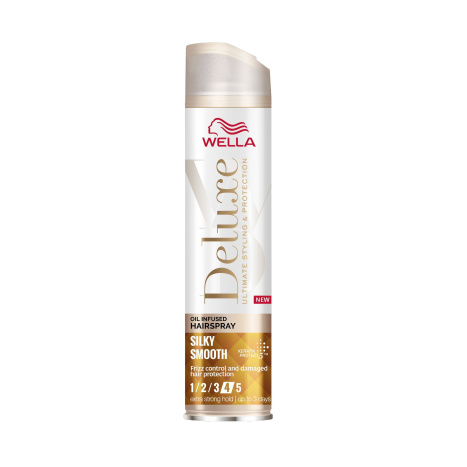 WELLA DELUXE SILKY SMOOTH Hairspray for silky smooth hair level 4 200ml