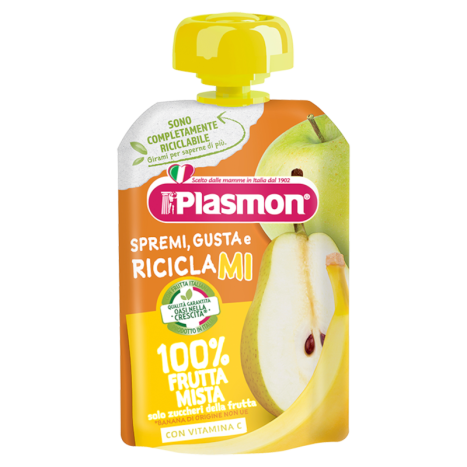 PLASMON плодова закуска микс плодове 6+м 100g 2191