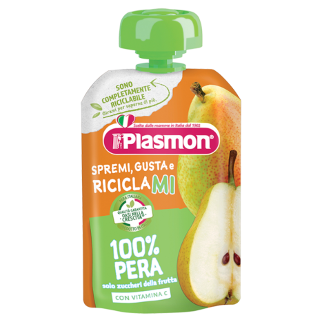 PLASMON плодова закуска круша 6+м 100g 2192