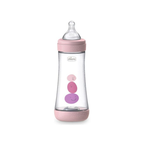 CHICCO Perfect 5 PP bottle 300ml, silicone teat pink