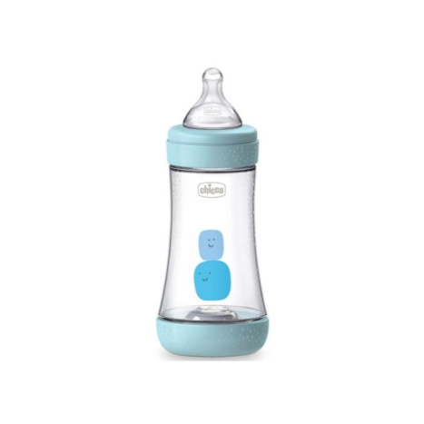CHICCO Perfect 5 PP bottle 240ml, silicone teat blue