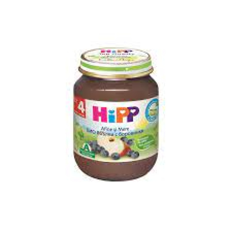 HIPP BIO PURE APPLES WITH BLUEBERRIES 125g 4273