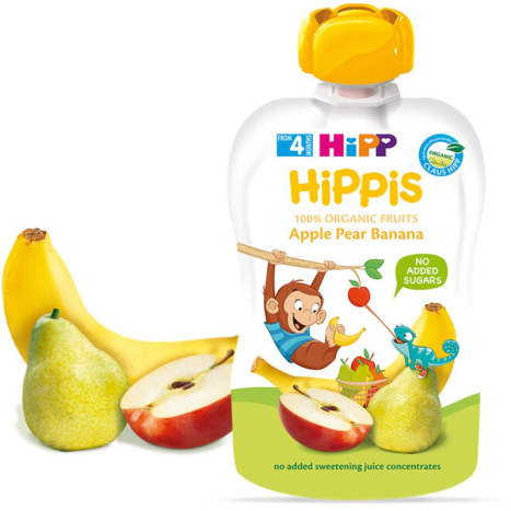 HIPP BIO FUN FRUIT BREAKFAST APPLES, PEARS, BANANA 100g 8520