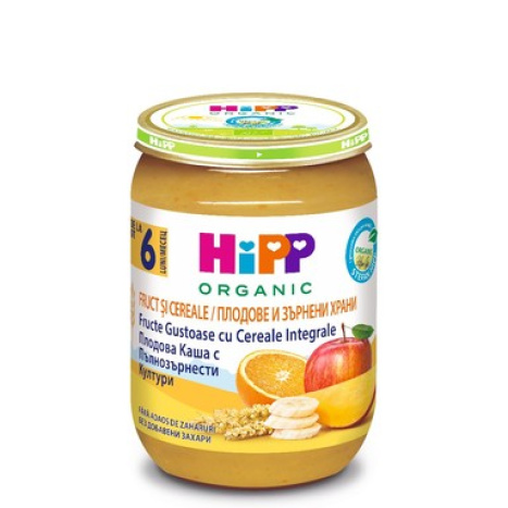 HIPP BIO WHOLE GRAIN FRUIT PUSH 190g 4800