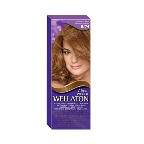 WELLA WELLATON hair dye 8/74 Caramel chocolate