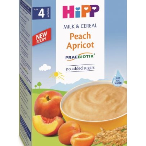 HIPP PREBIOTIC INSTANT PUSSY PEACH AND APRICOT 4m 250g 2983