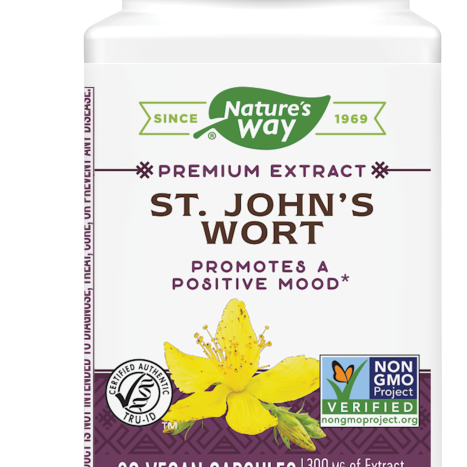 NATURES WAY ST. JOHN WORT St. John's wort 420mg for the nervous system and sleep x 90 caps