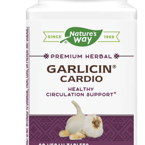 NATURES WAY GARLICIN 350mg for the cardiovascular system x 90 tabl
