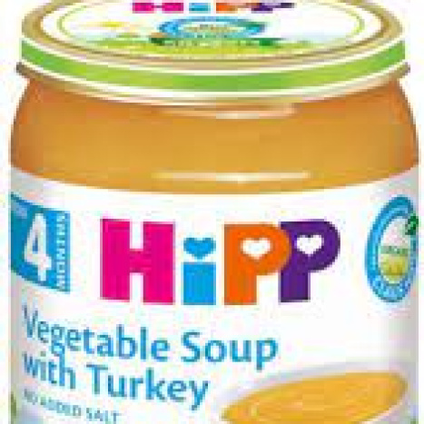 HIPP BIO VEGETABLE SOUP WITH TURKEY FROM 4m 190g 7963
