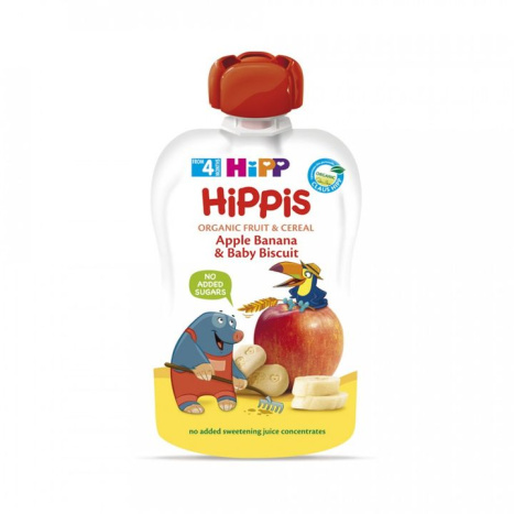 HIPP BIO FRUIT BREAKFAST APPLE, BANANA AND BISCUITS 100g 8508