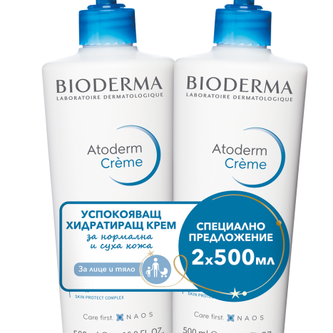 BIODERMA DUO ATODERM ULTRA cream 500ml 1+1