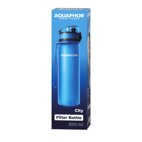 AQUAPHOR Bottle "City" filtering, Blue 500ml
