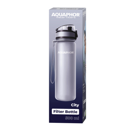 AQUAPHOR Bottle "City" filtering, Gray 500ml
