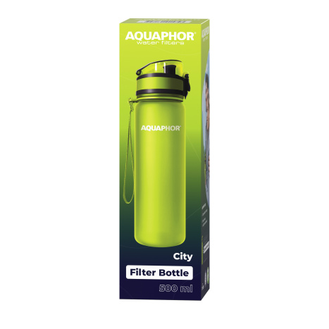 AQUAPHOR Bottle "City" filtering, Green 500ml