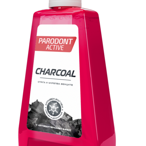 ASTERA PARODONT ACTIVE CHARCOAL вода за уста с активен въглен 500ml