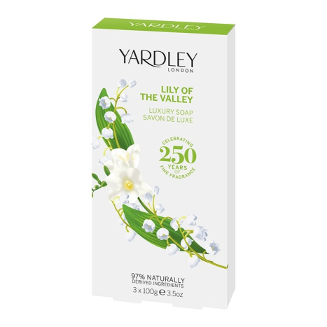 YARDLEY Lily of the valley, Soaps 3 x 100 g