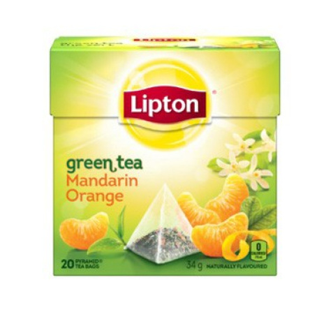 LIPTON Зелен чай Мандарина и портокал x 20