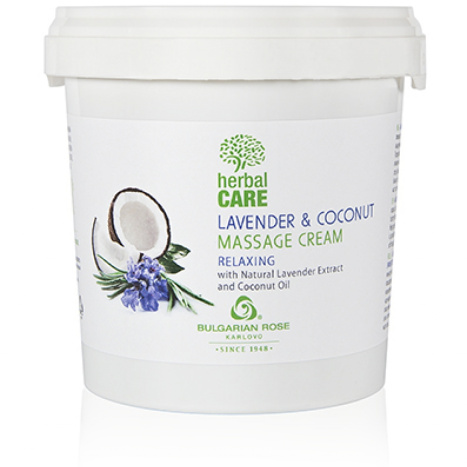 BG ROZA KARLOVO HERBAL CARE Lavender and coconut massage cream relaxing 1000ml