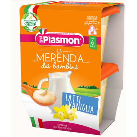 PLASMON 3827 Nutrimune milk dessert with vanilla 6+m 2 x 120g