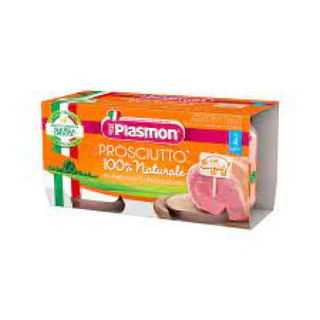 PLASMON 9048 mashed prosciutto (pork), 4+m 2 x 80g