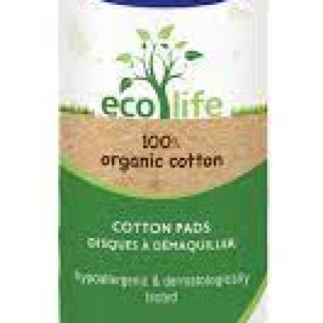 SEPTONA ECO LIFE cosmetic makeup pads 100% organic cotton x 100
