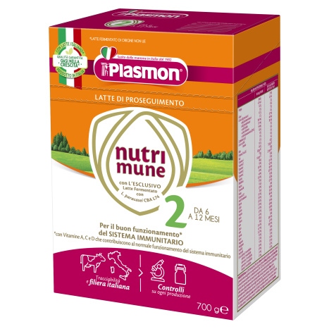 PLASMON NUTRIMUNE 2 преходно мляко 6+м 2x350g 3709