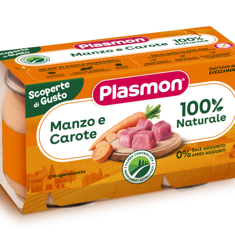 PLASMON 4257 пюре говеждо и моркови 6+м 2 x 120g