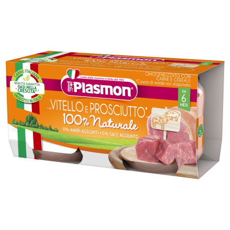 PLASMON 1148 готово меню говеждо със зеленчуци и паста 6+м 2x80g